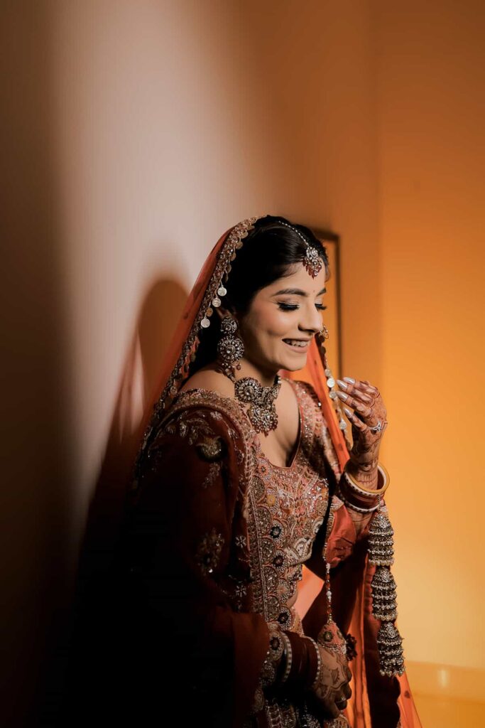 Bride laughing joyfully capture a joyful moment