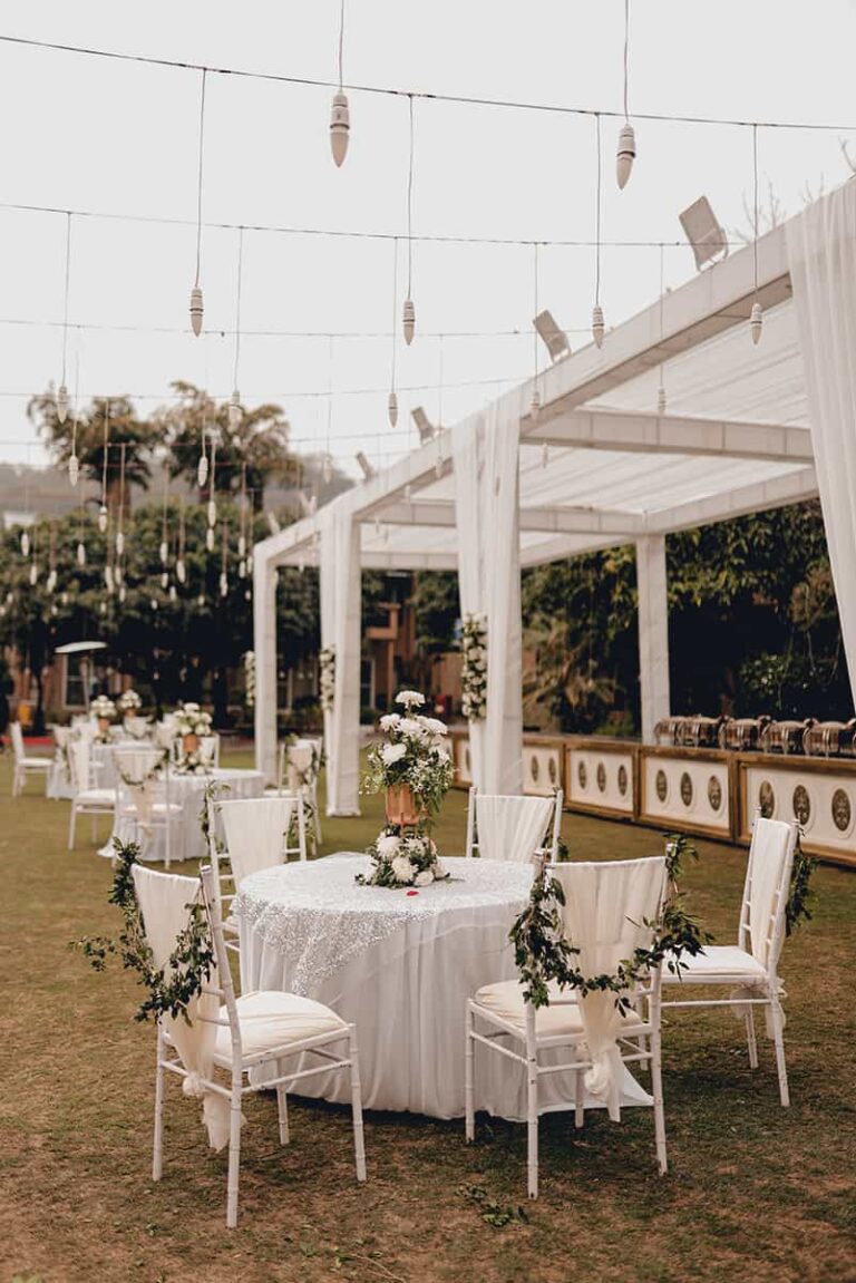 A Beautiful wedding decorations during destination wedding